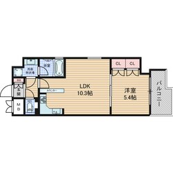 リーガル西天満3の物件間取画像